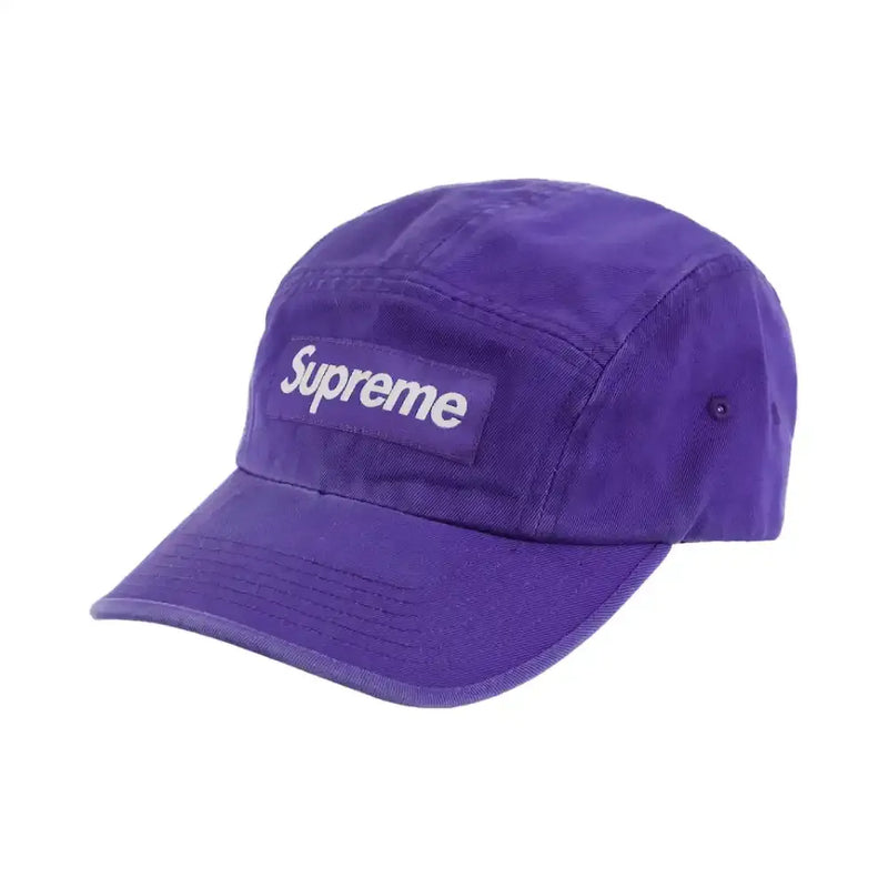 Boné Supreme Washed Chino Twill Camp Purple