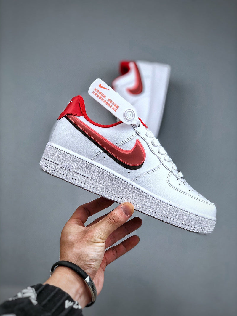 Tênis Nike Air Force 1 Low Double Swoosh Bright Crimson (GS)