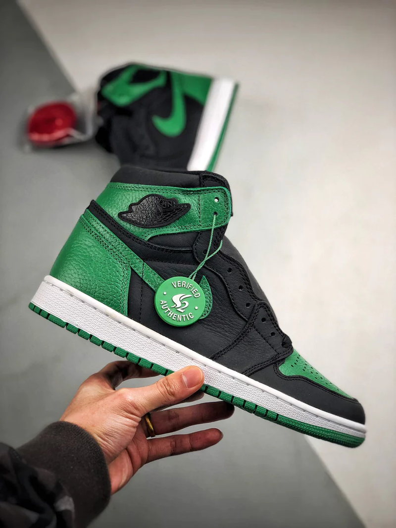 Tênis Nike Air Jordan 1 High Pine Green Black