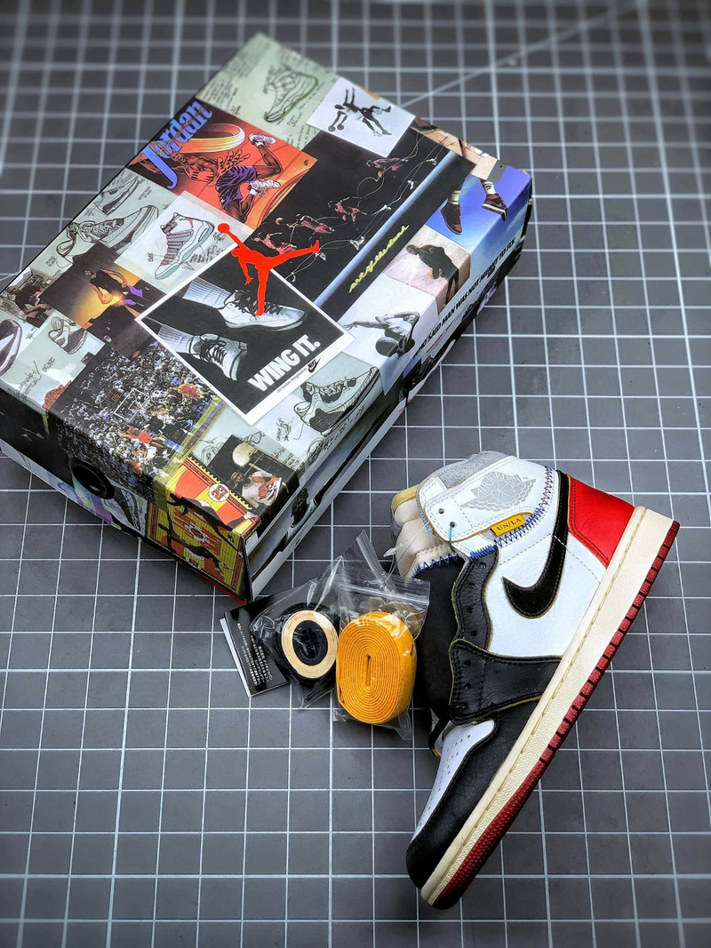 Tênis Nike Air Jordan 1 High "Union Los Angeles Black Toe"