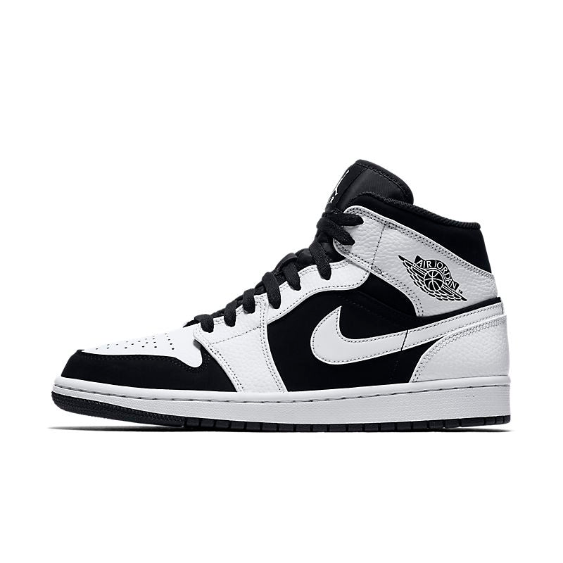 Tênis Nike Jordan 1 Mid White Black