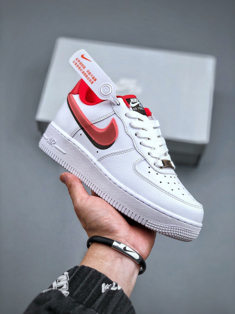 Tênis Nike Air Force 1 Low Double Swoosh Bright Crimson (GS)