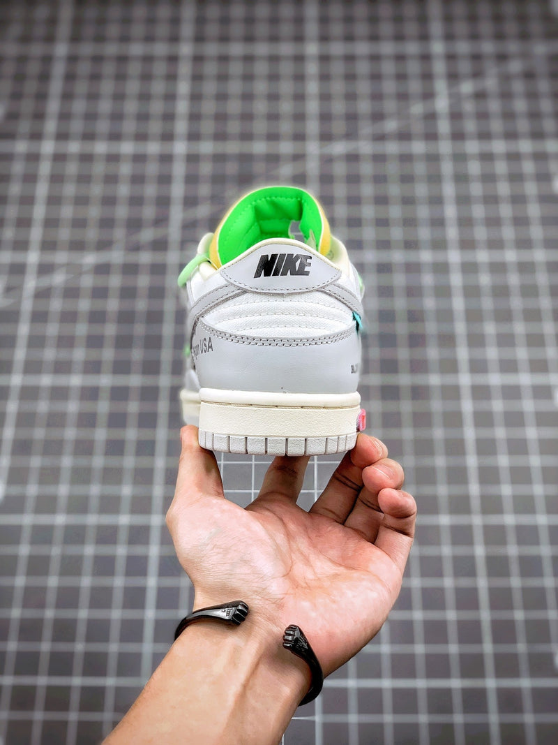 Tênis Nike SB Dunk Low x Off-White 'The 50 - Green'