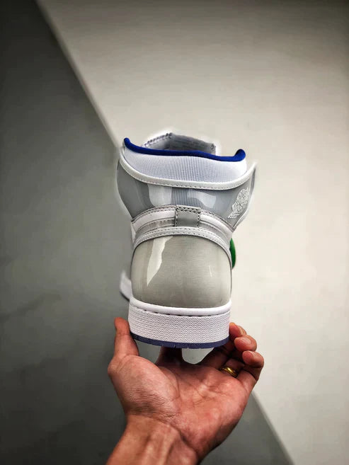 Tênis Nike Air Jordan 1 Retro High Zoom "White Racer Blue"