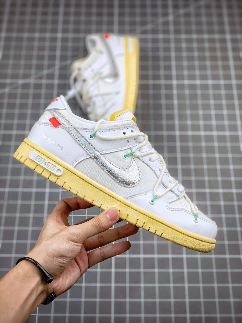 Tênis Nike SB Dunk Low x Off-White 'The 50 - White'