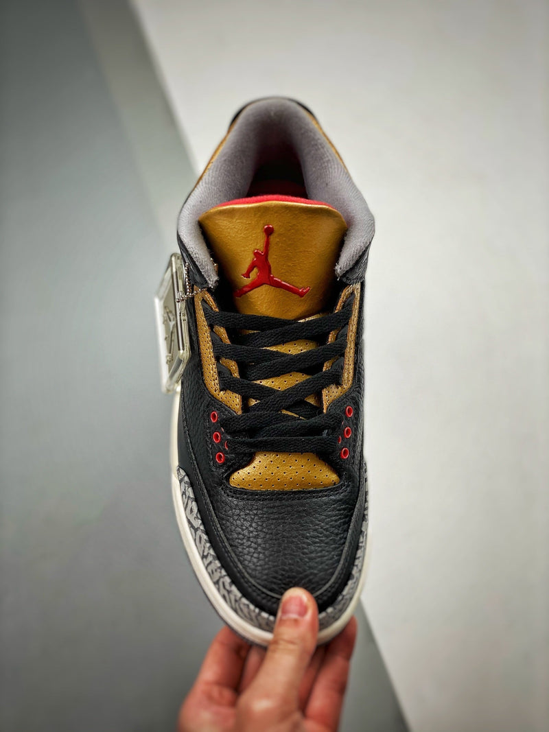 Tênis Nike Air Jordan 3 Retro "Black Gold"