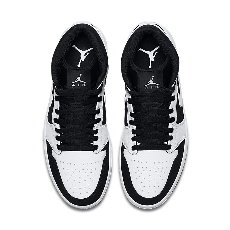 Tênis Nike Jordan 1 Mid White Black