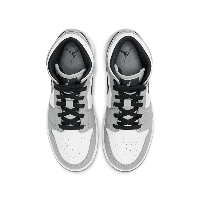 Tênis Nike Air Jordan 1 Mid Light Smoke Grey (GS)