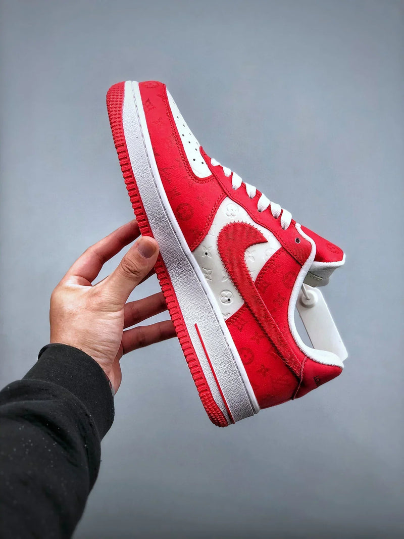 Tênis Nike Air Force 1 Low x "Louis Vuitton" Red