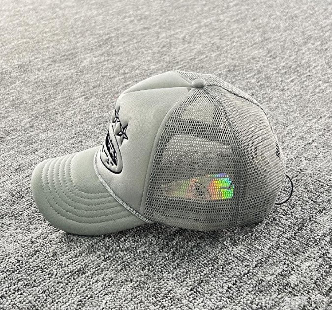 Boné Corteiz 4Starz Alcatraz Trucker Grey