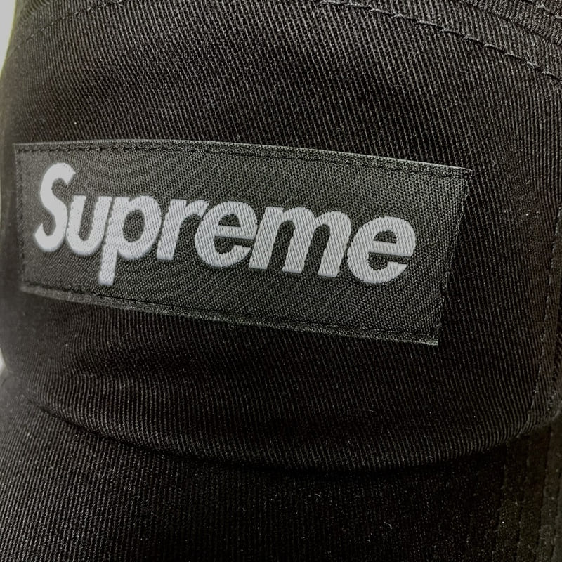 Boné Supreme Washed Chino Twill Camp Black