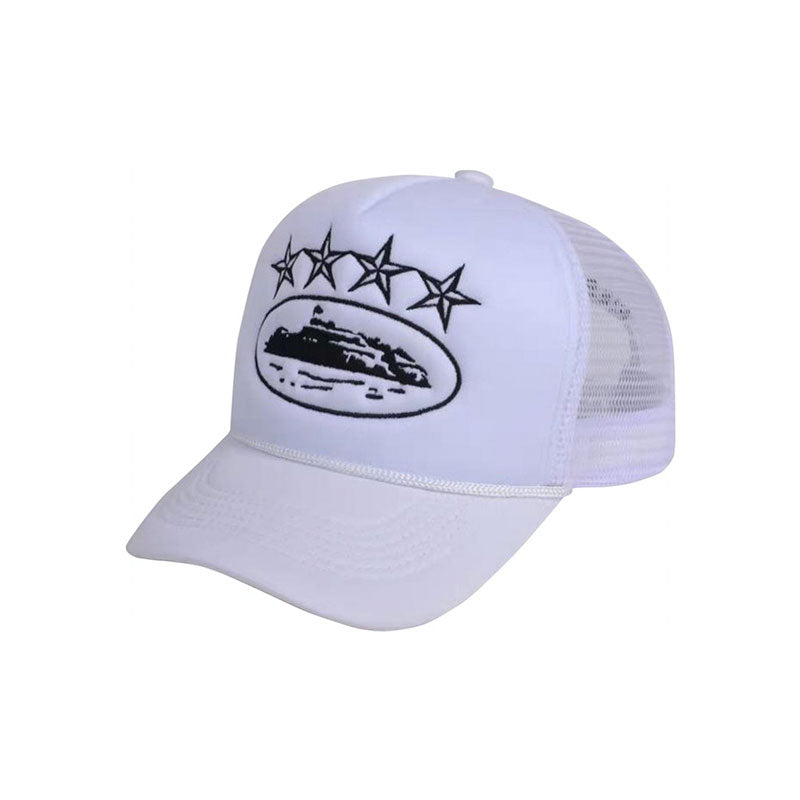 Boné Corteiz 4Starz Alcatraz Trucker White