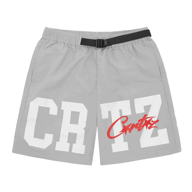 Corteiz CRTZ Nylon Shorts Grey