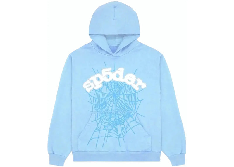 Moletom Sp5der Web Sky Blue