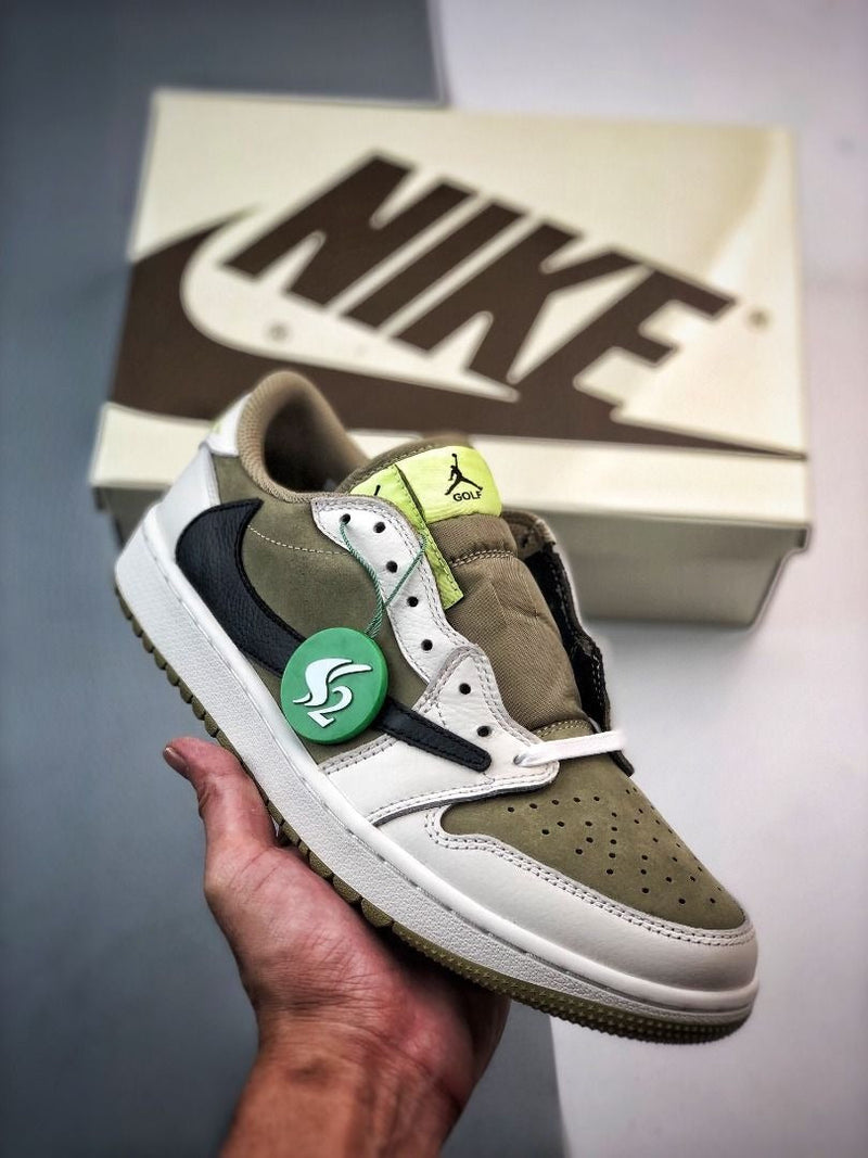 Tênis Nike Air Jordan 1 Low Travis Scott x Golf