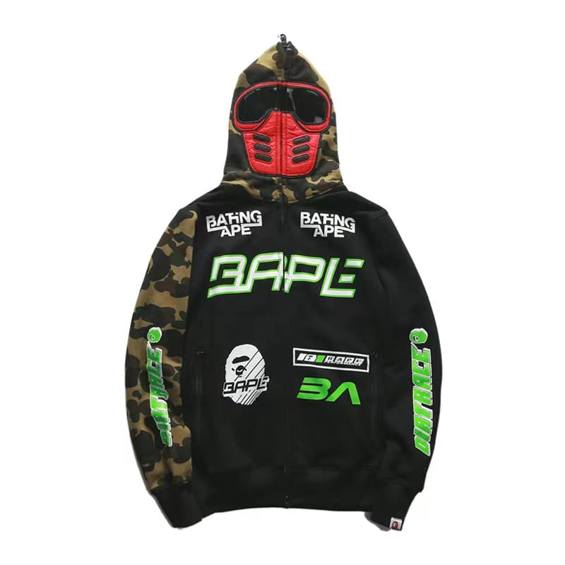 Moletom BAPE Bmx Mask Full Zip Hoodie