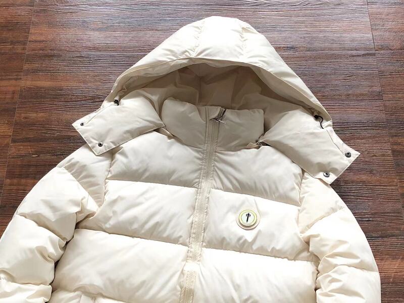 Jaqueta Puffer Trapstar Irongate Hooded Cream