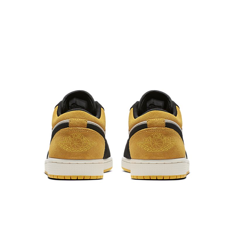 Tênis Nike Air Jordan 1 Low Sail University Gold Black