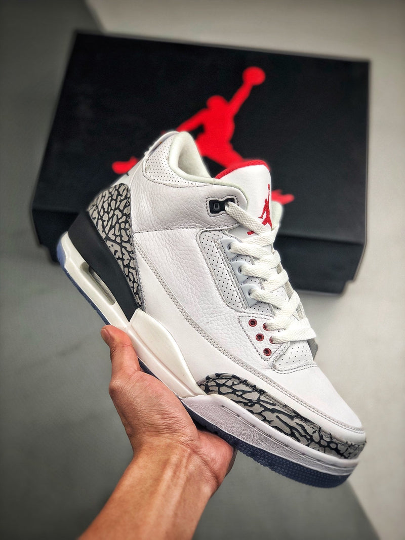 Tênis Nike Air Jordan 3 Retro "Free Throw Line White Cement"