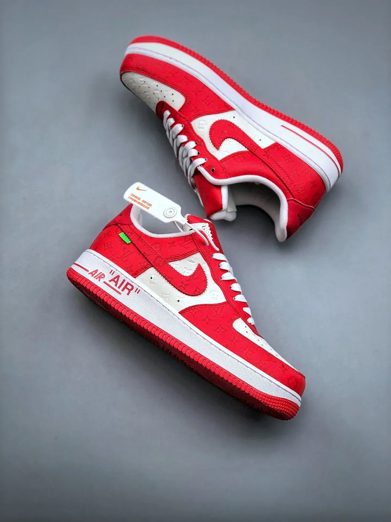 Tênis Nike Air Force 1 Low x "Louis Vuitton" Red