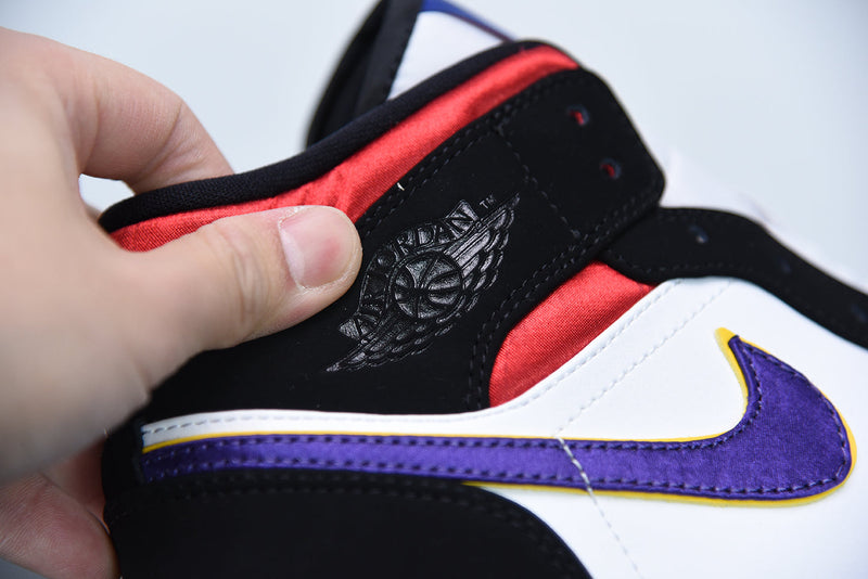 Tênis Nike Air Jordan 1 Mid "Lakers Top 3"