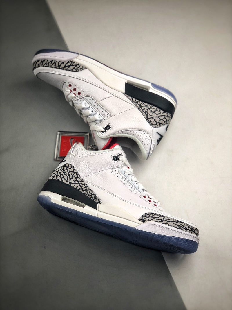 Tênis Nike Air Jordan 3 Retro "Free Throw Line White Cement"