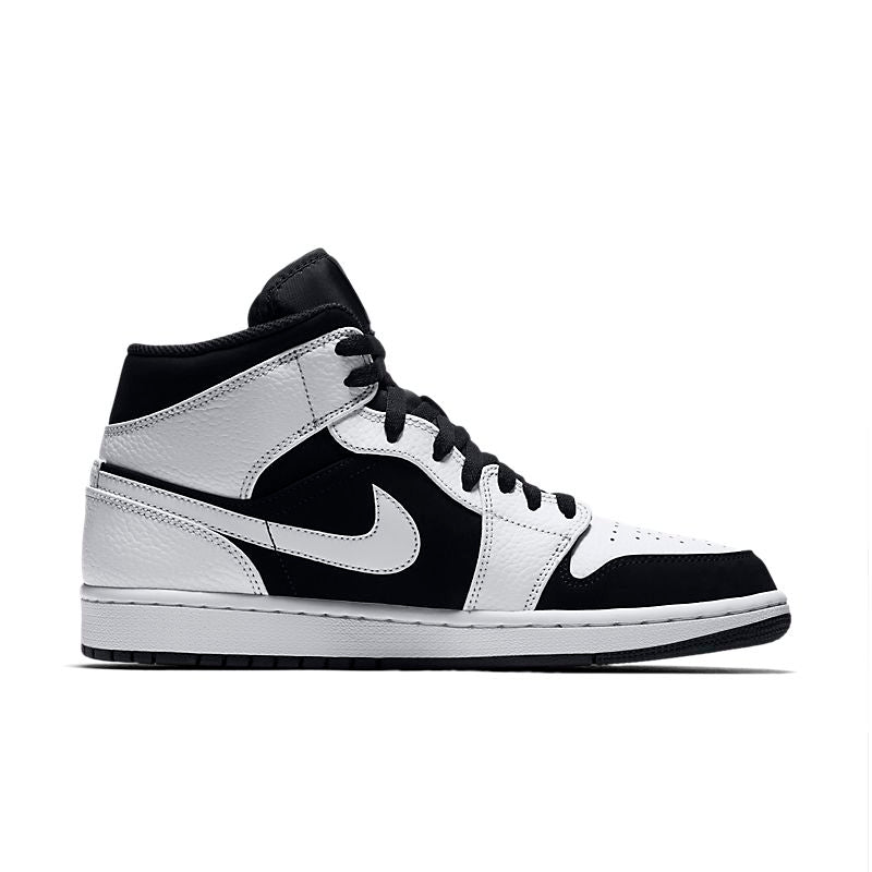 Tênis Nike Jordan 1 Mid White Black